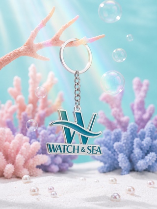 The Watch & Sea Logo Keychain