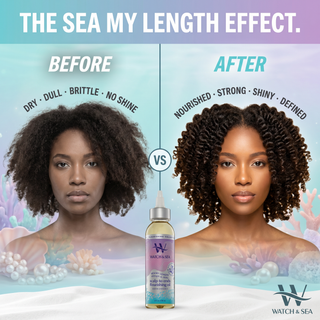“SEA MY LENGTH” Strength & Shine Scalp-to-End Flourishing Oil Biotin Enriched