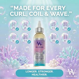 “SEA MY LENGTH” Strength & Shine Scalp-to-End Flourishing Oil Biotin Enriched