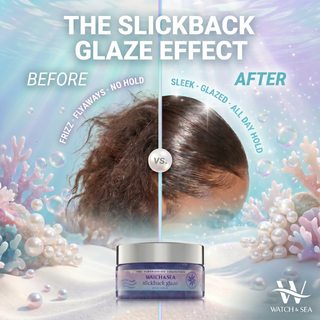 "SEA THIS HOLD” Maximum & Shimmery Slickback Glaze