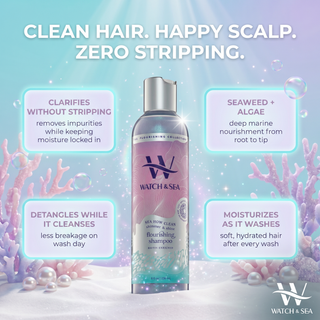 “SEA HOW CLEAN” Shimmer & Shine Detangling Shampoo