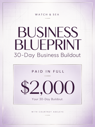 Watch & Sea Business Blueprint | $2,000 Paid in Full