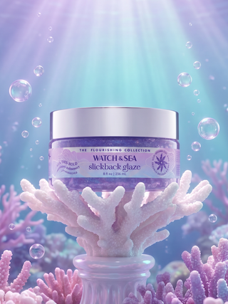 "SEA THIS HOLD” Maximum & Shimmery Slickback Glaze