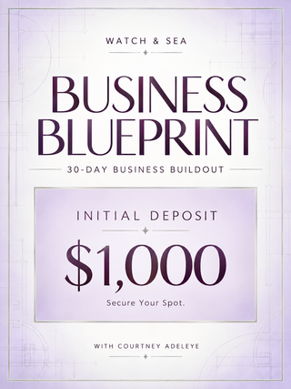 Watch & Sea Business Blueprint | $1,000 Deposit