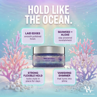 "SEA THIS HOLD” Maximum & Shimmery Slickback Glaze
