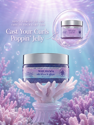"SEA THIS HOLD” Maximum & Shimmery Slickback Glaze