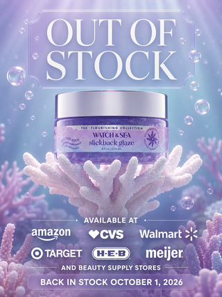 "SEA THIS HOLD” Maximum & Shimmery Slickback Glaze