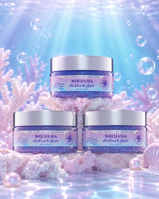 "SEA THIS HOLD” Maximum & Shimmery Slickback Glaze - 3 Piece Collection