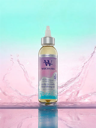 “SEA MY LENGTH” Strength & Shine Scalp-to-End Flourishing Oil Biotin Enriched