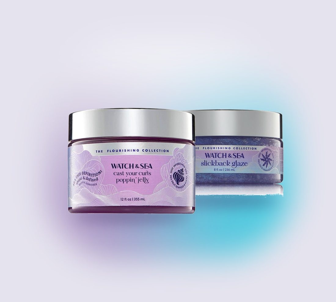 The Perfect Pair bundle: Cast Your Curls Poppin' Jelly and Sea This Hold Slickback Glaze