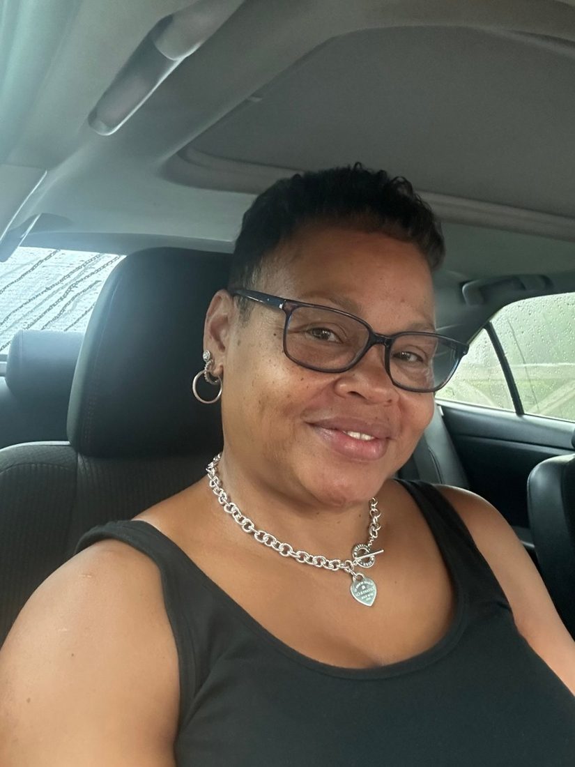 Customer photo: styled hair using the Slickback Glaze